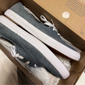 Brand new Keds keds ortholite chambray blue womens sneakers